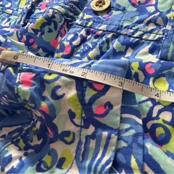 Lilly Pulitzer Shorts The Walsh Women's Blue Yellow Pink Size 0 - Picture 7 of 8
